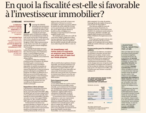 En quoi la fiscalité est-elle si favorable à l'investisseur immobilier?