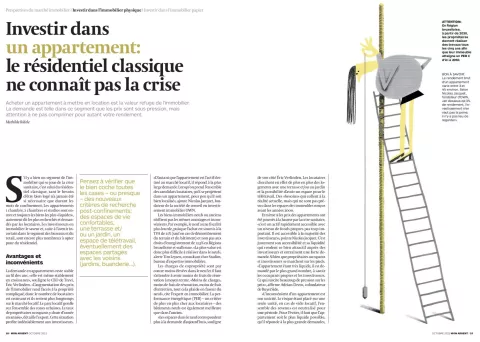 Investir dans un appartement: le résidentiel classique ne connaît pas la crise