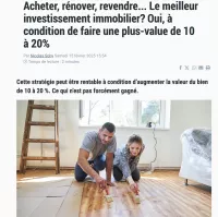 Acheter, rénover, revendre... Le meilleur investissement immobilier ? 