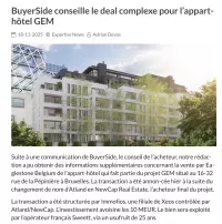 BuyerSide conseille le deal complexe pour l'appart-hôtel GEM